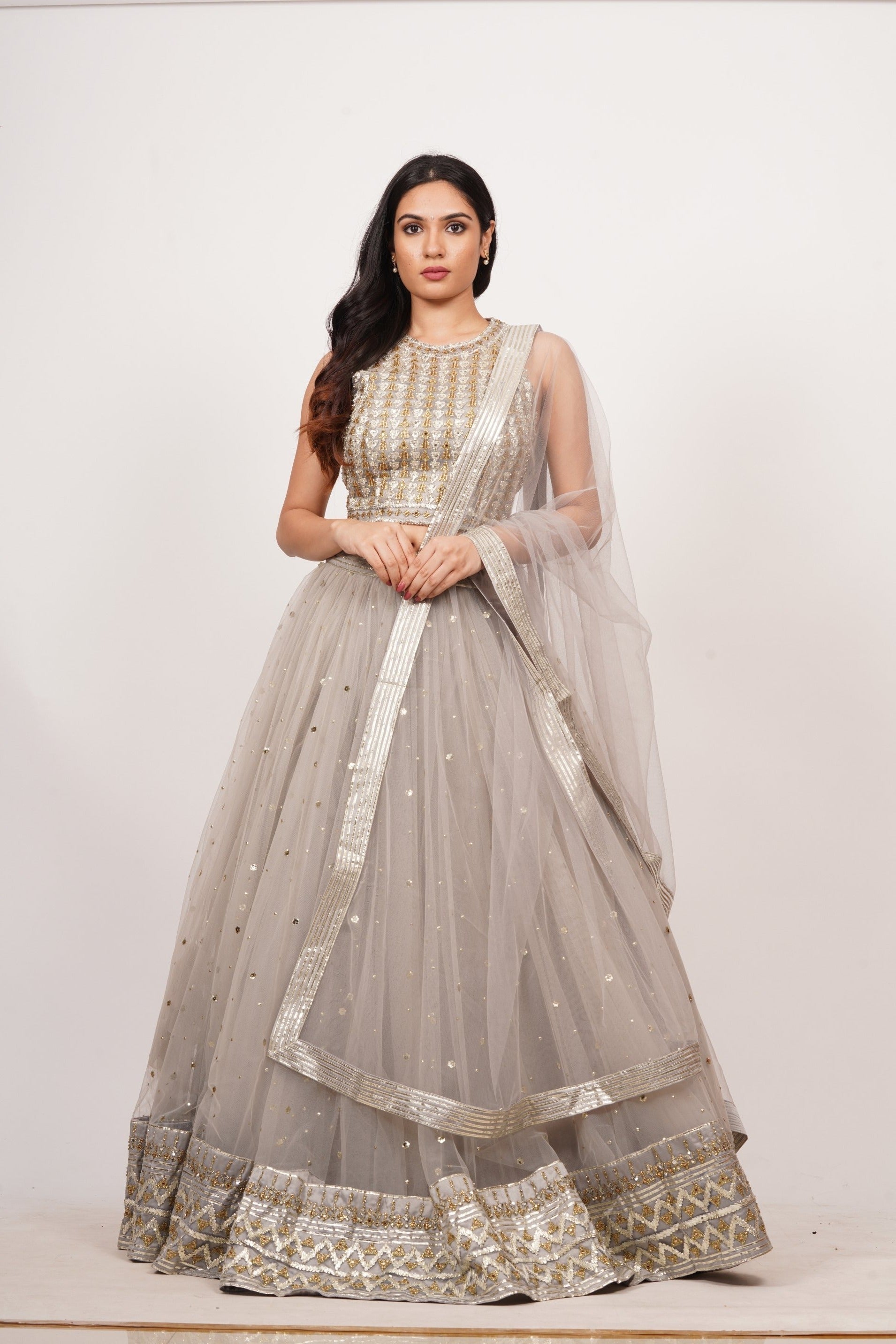 Grey Lehenga Choli - kaystore.in