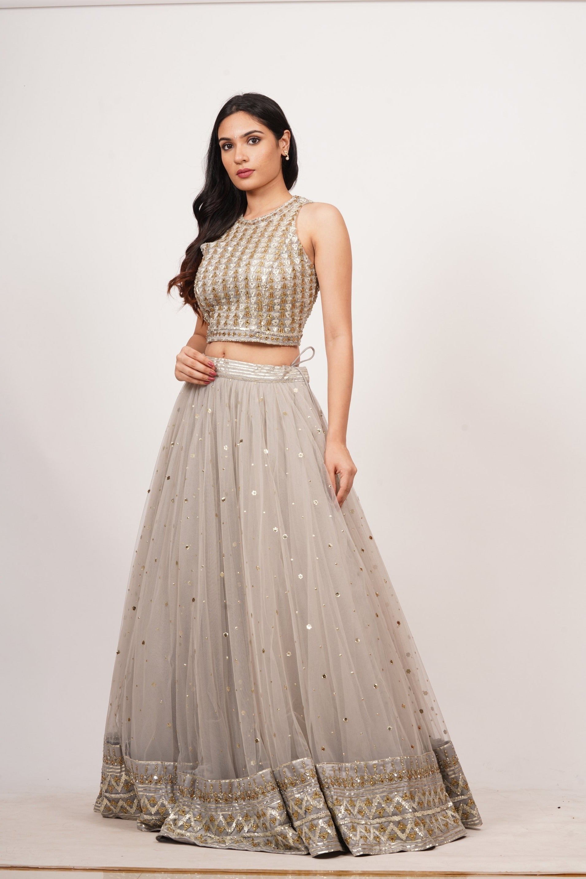 Grey Lehenga Choli - kaystore.in