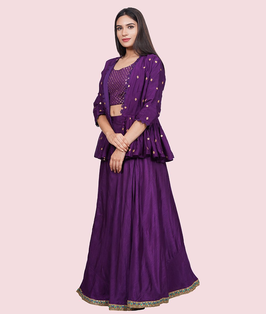 Purple Lehenga Choli - kaystore.in