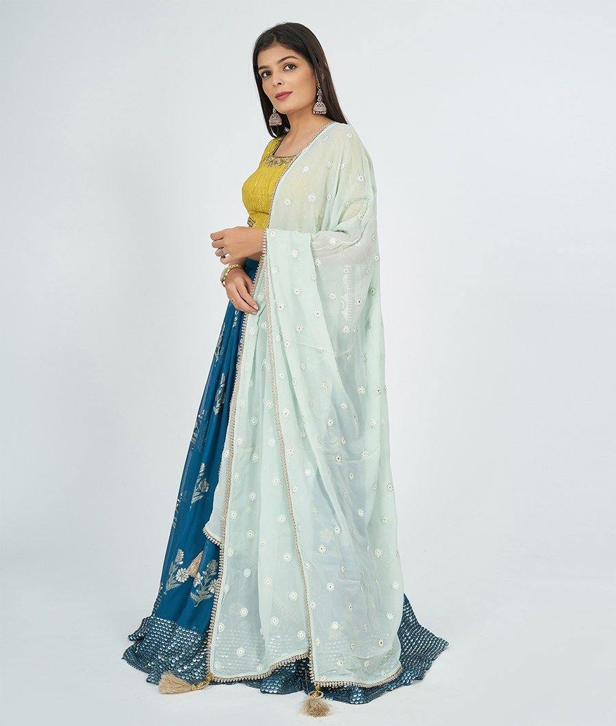 Blue Lehenga - kaystore.in