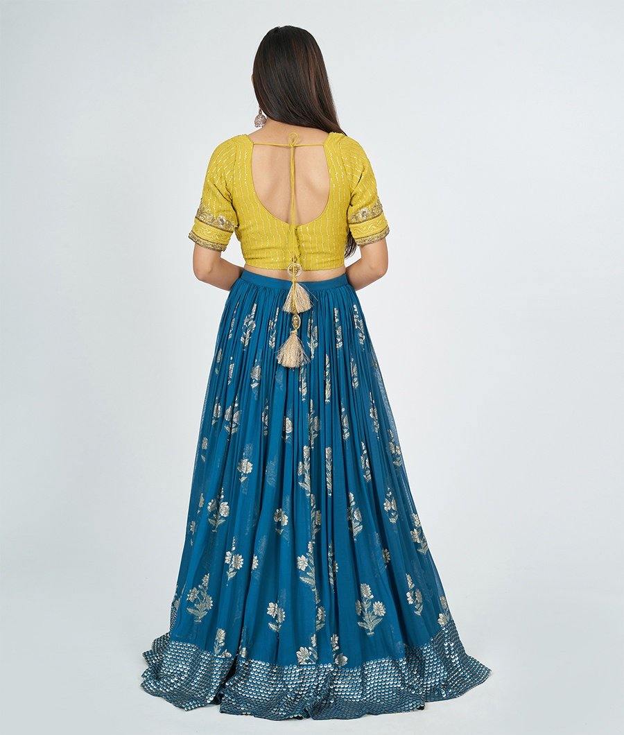 Blue Lehenga - kaystore.in