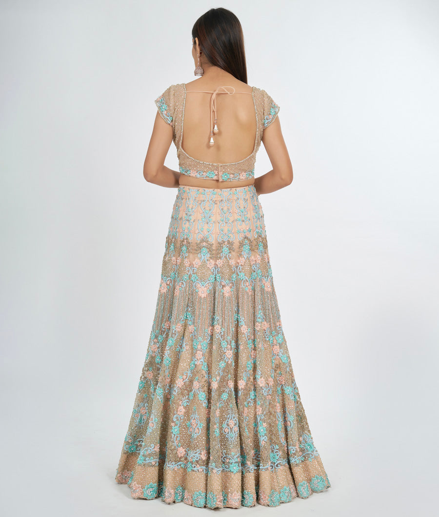 Peach Lehenga - kaystore.in