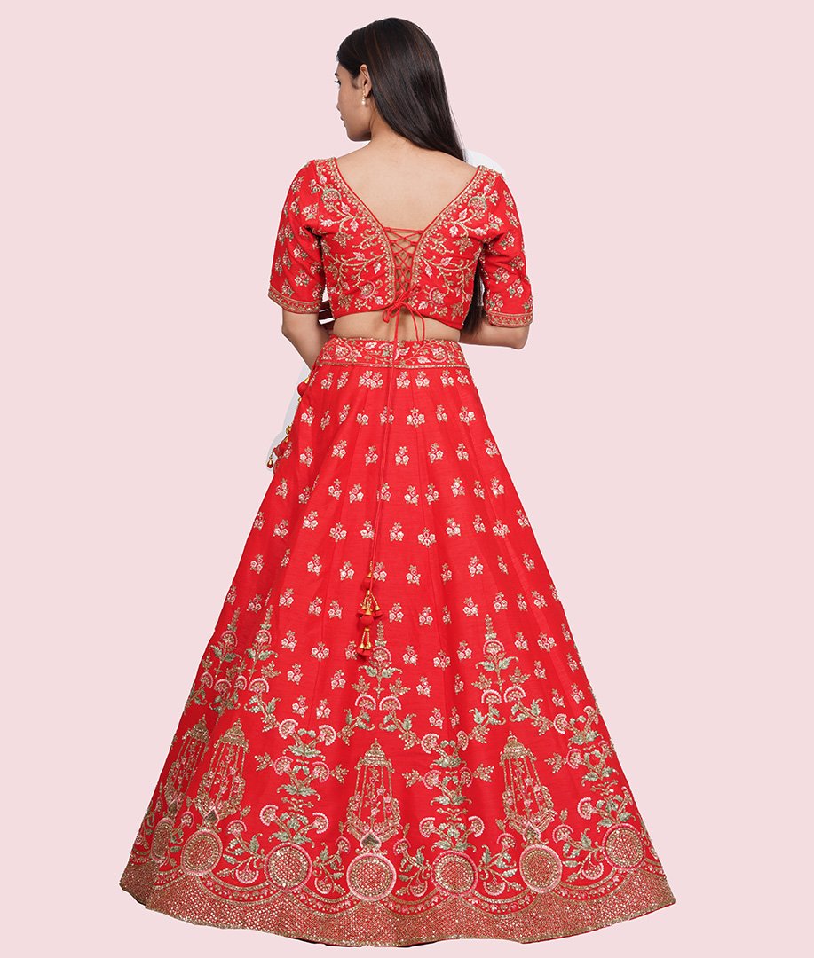 Red Lehenga Choli - kaystore.in