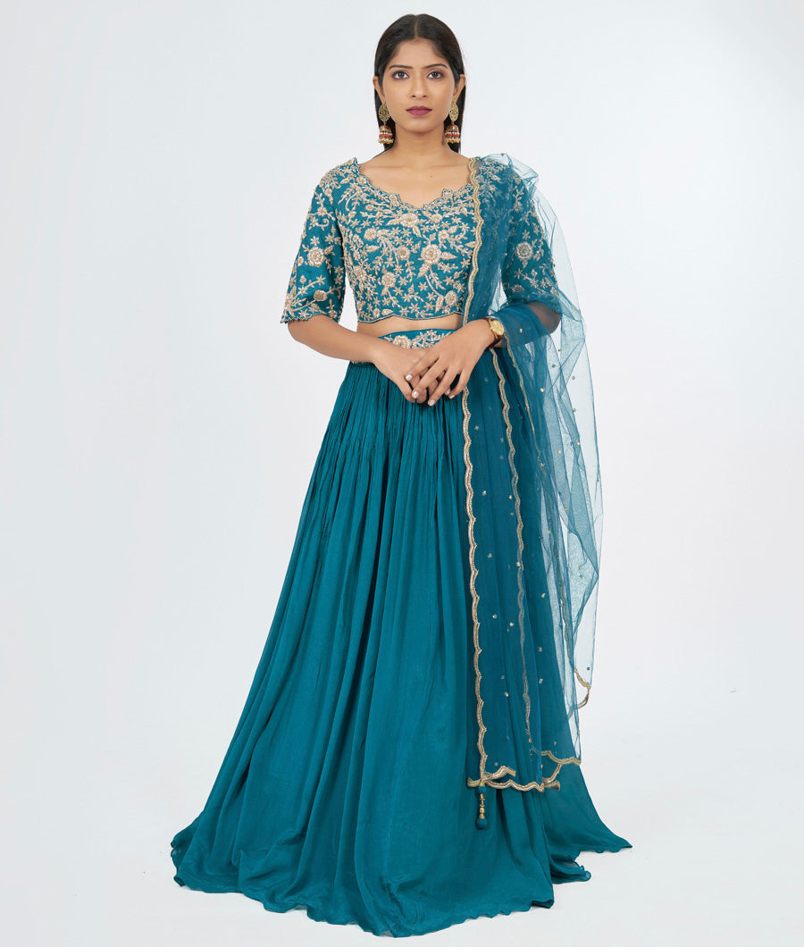 Rama Green Lehenga - kaystore.in