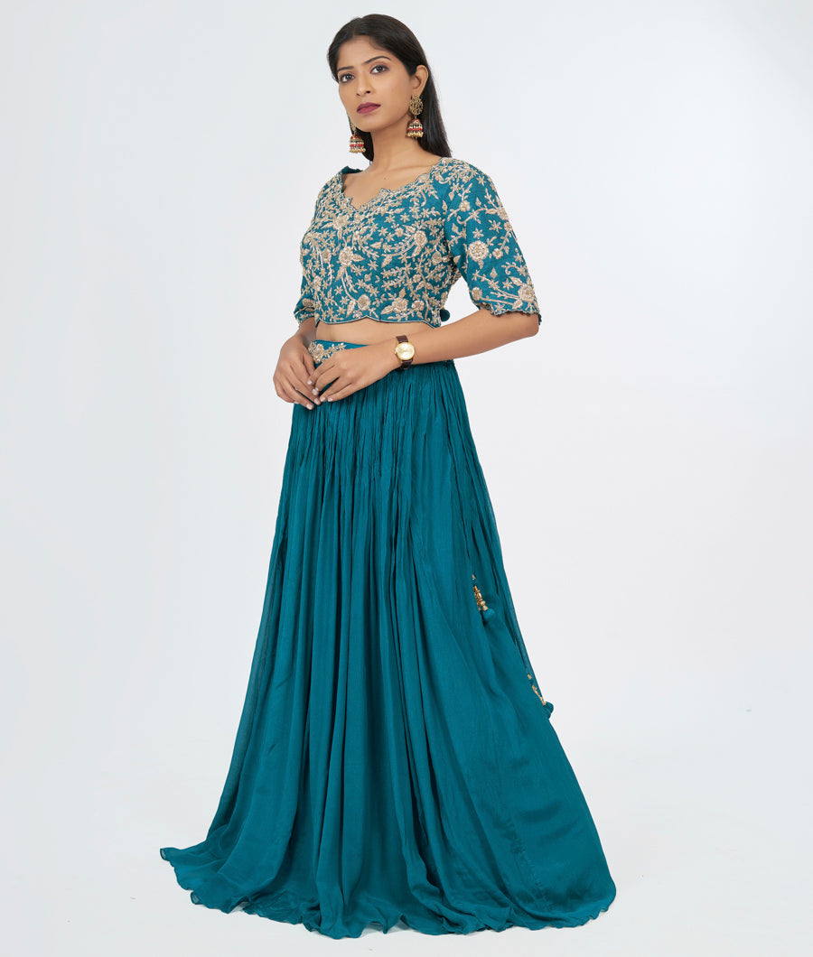 Rama Green Lehenga - kaystore.in