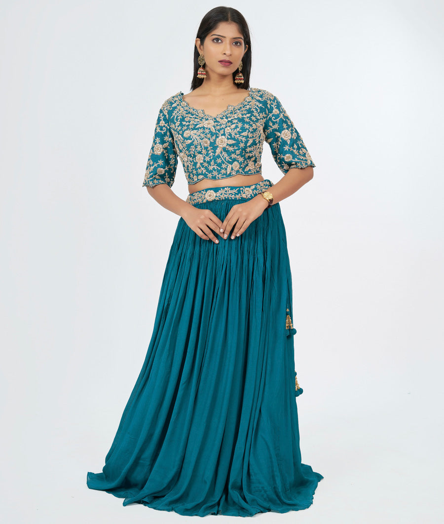 Rama Green Lehenga - kaystore.in