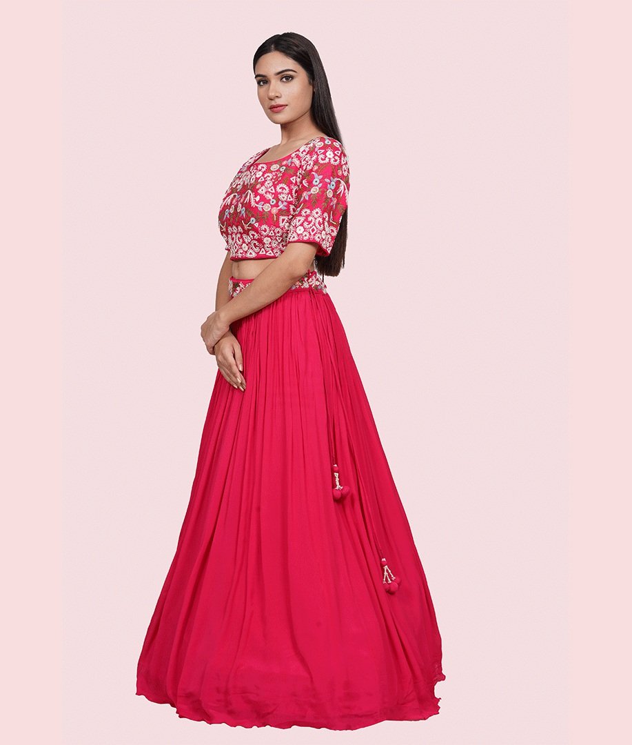 Rain Pink Lehenga Choli - kaystore.in