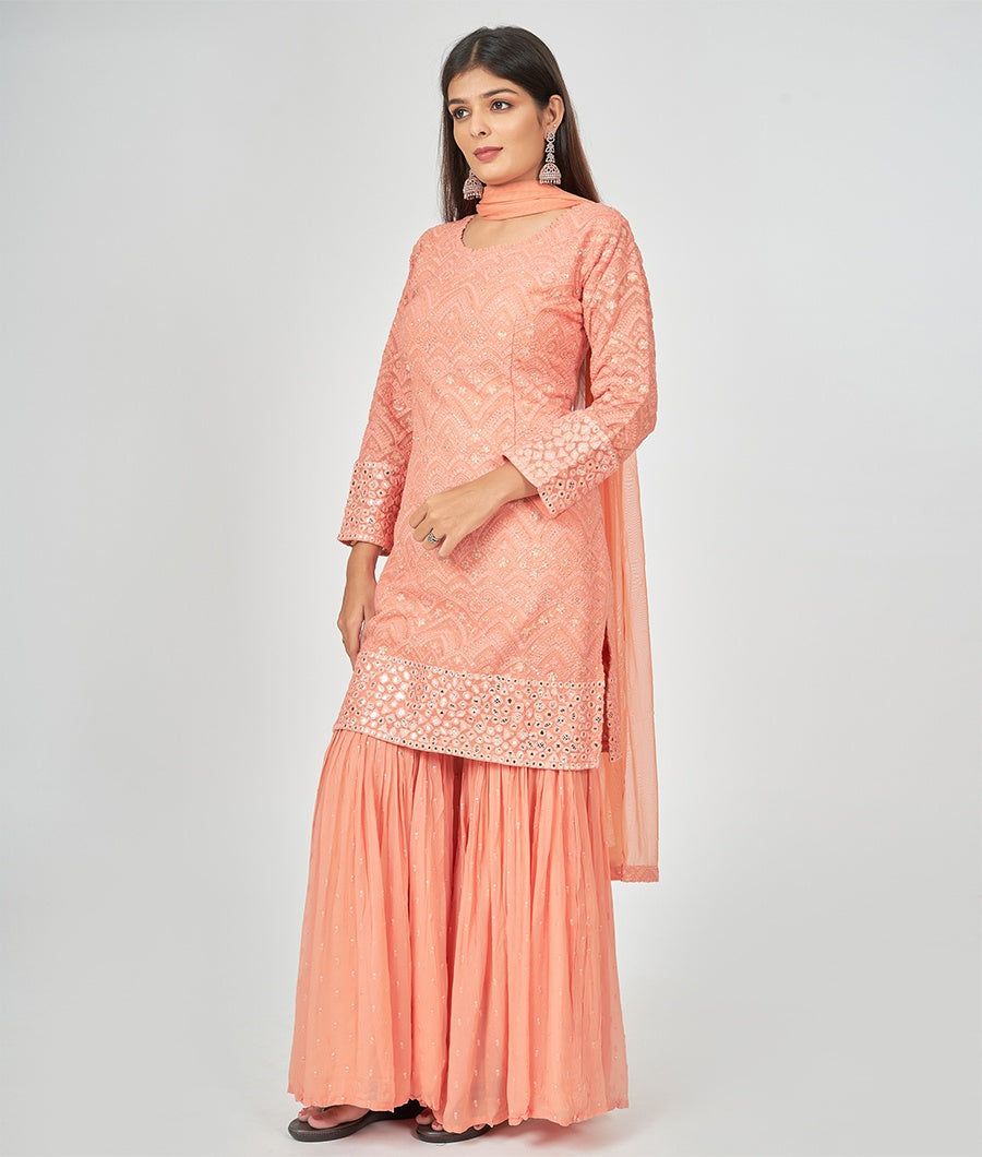 Orange Salwar Kameez - kaystore.in