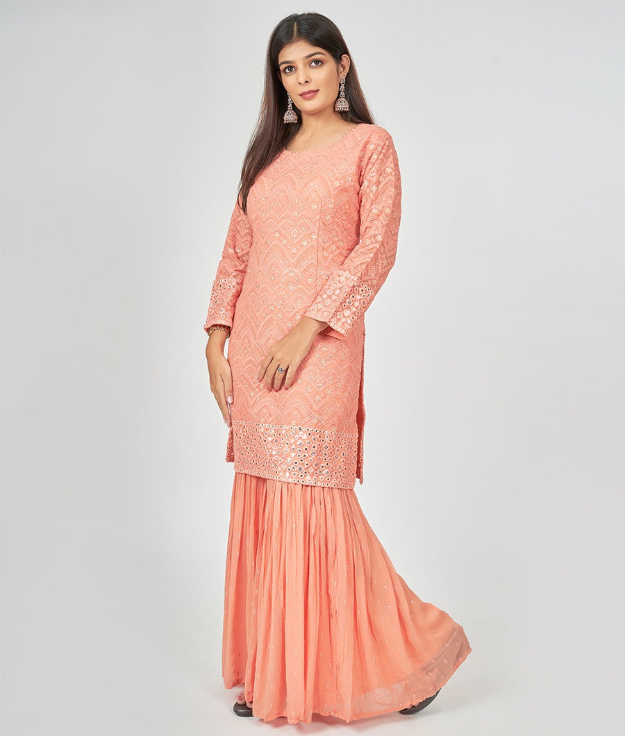 Orange Salwar Kameez - kaystore.in