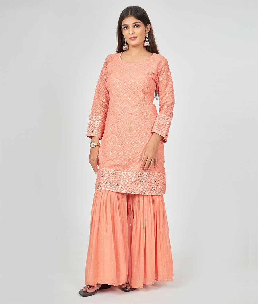 Orange Salwar Kameez - kaystore.in