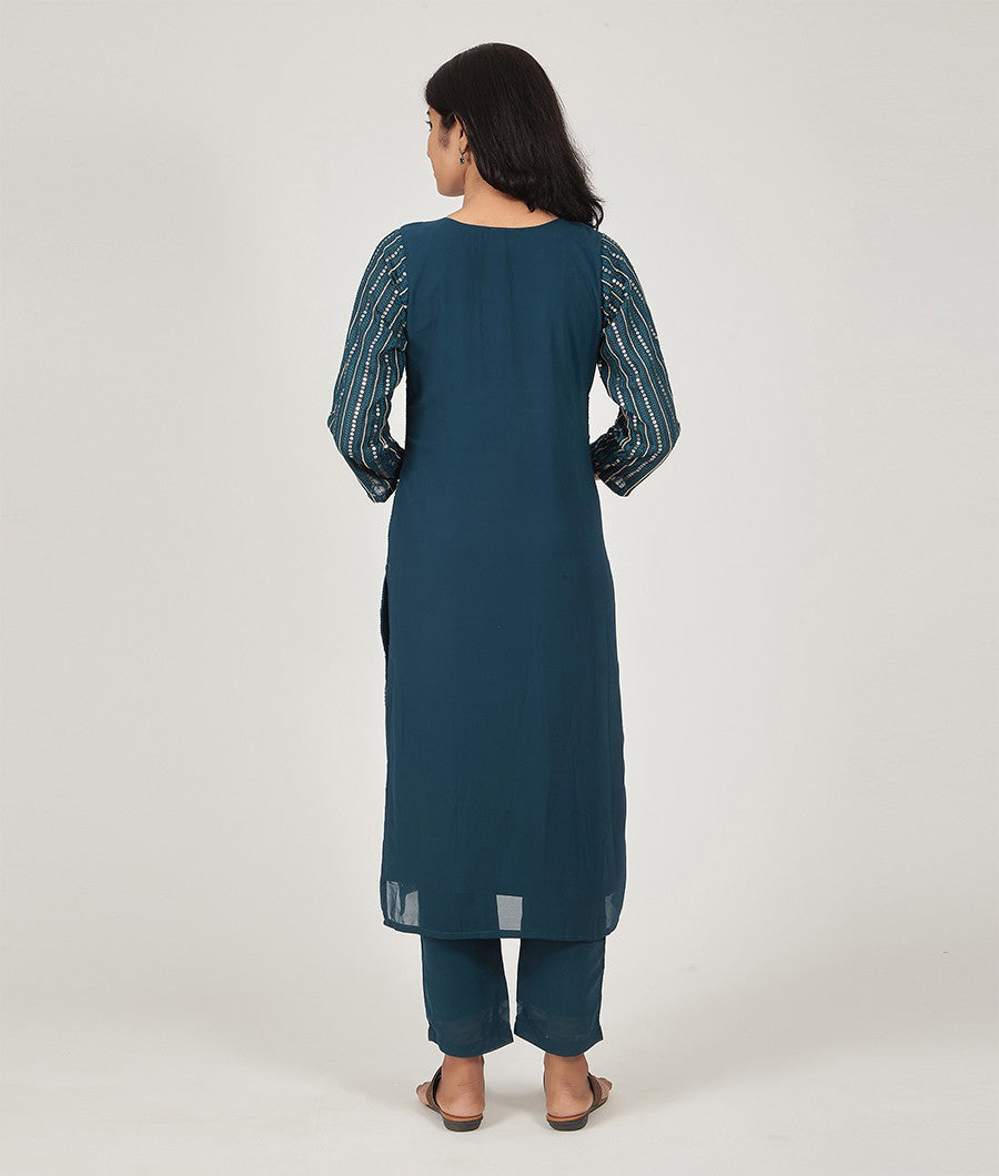 Peacock Green Salwar Kameez - kaystore.in