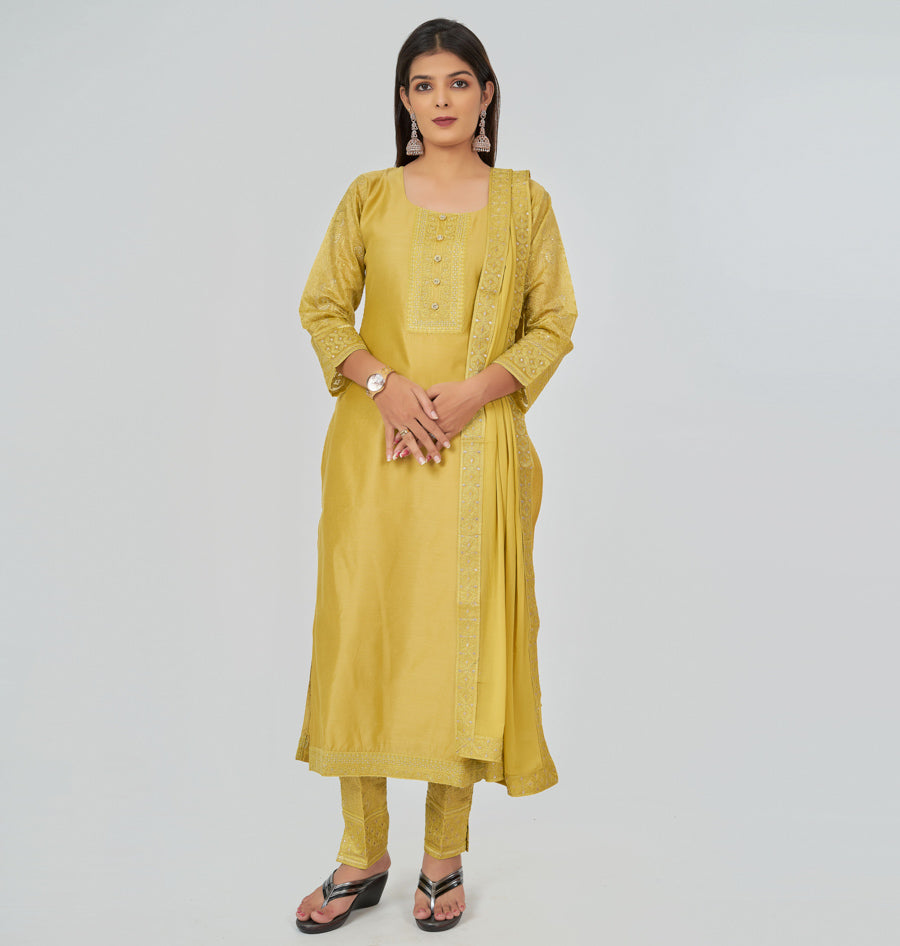 Mehandi Green Salwar Kameez - kaystore.in