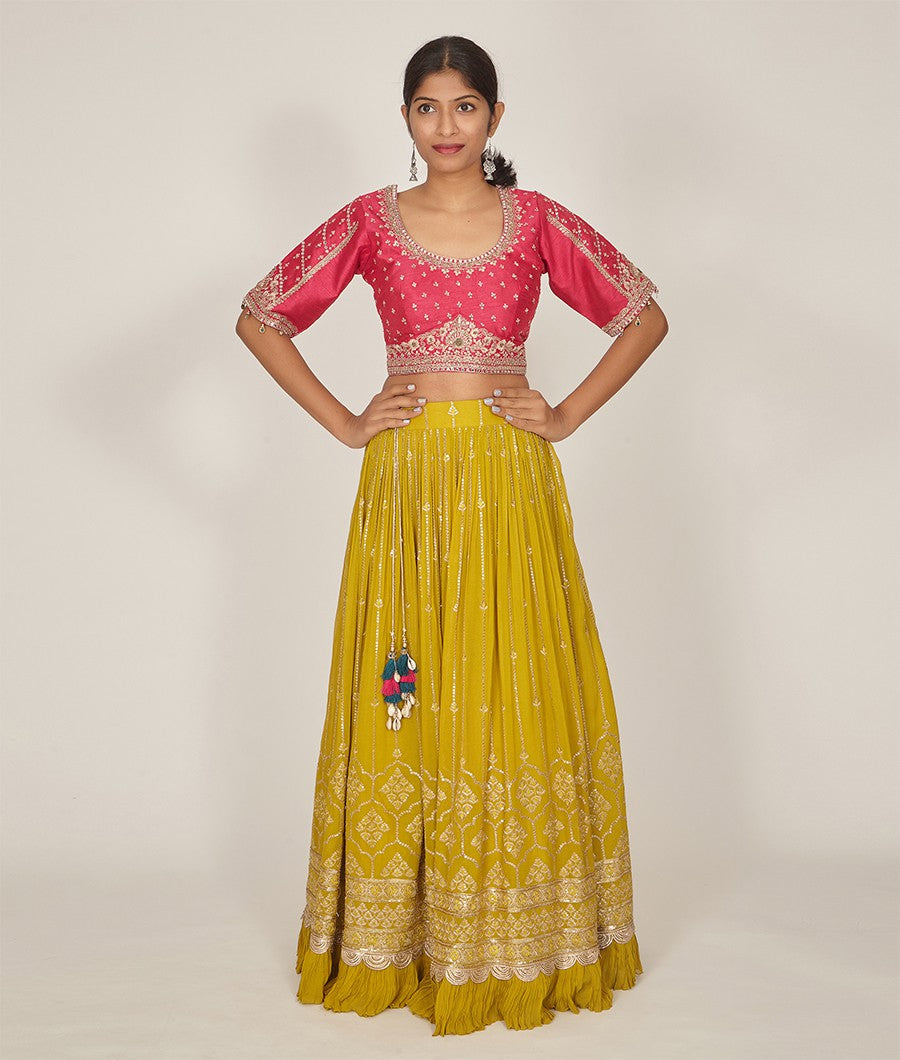 Mustard Lehenga - kaystore.in