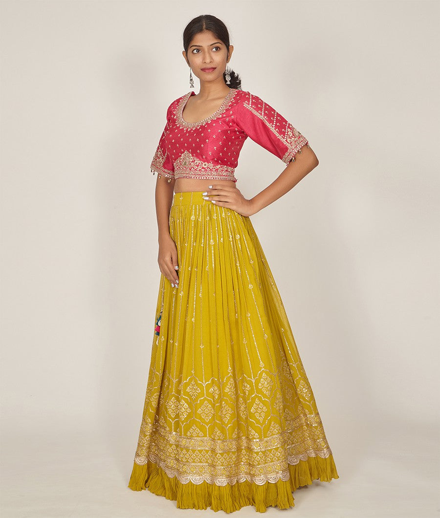 Mustard Lehenga - kaystore.in