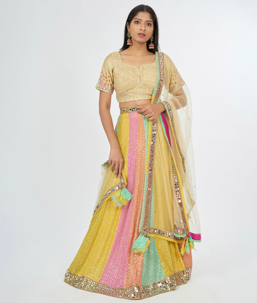 Muliti Colour Lehenga - kaystore.in