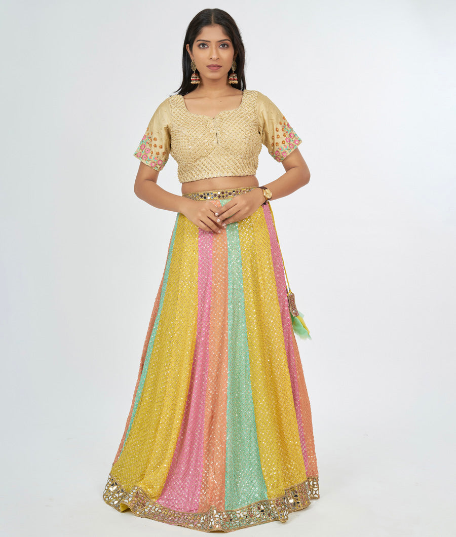 Muliti Colour Lehenga - kaystore.in