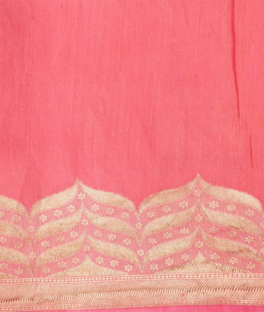 Yellow Banarasi Organza Silk Saree Gold Zari Half And Half - kaystore.in