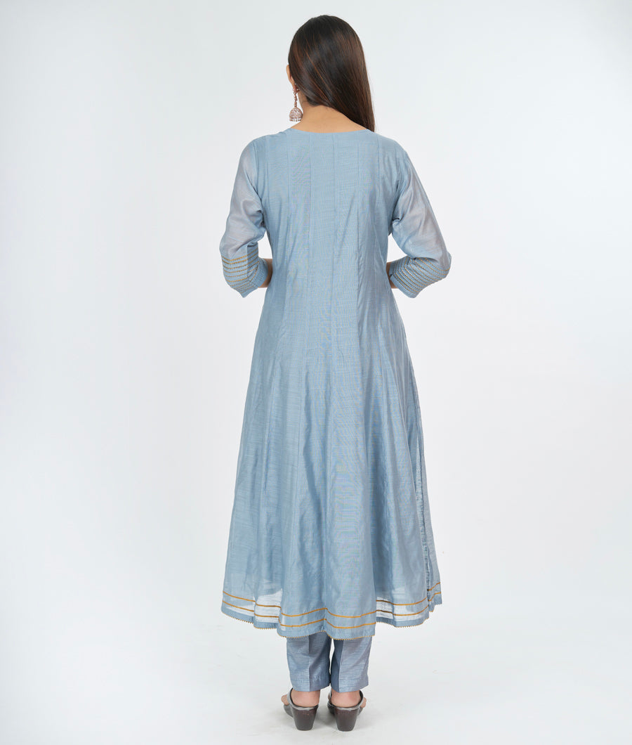 Grey Salwar Kameez Straight Cut - kaystore.in