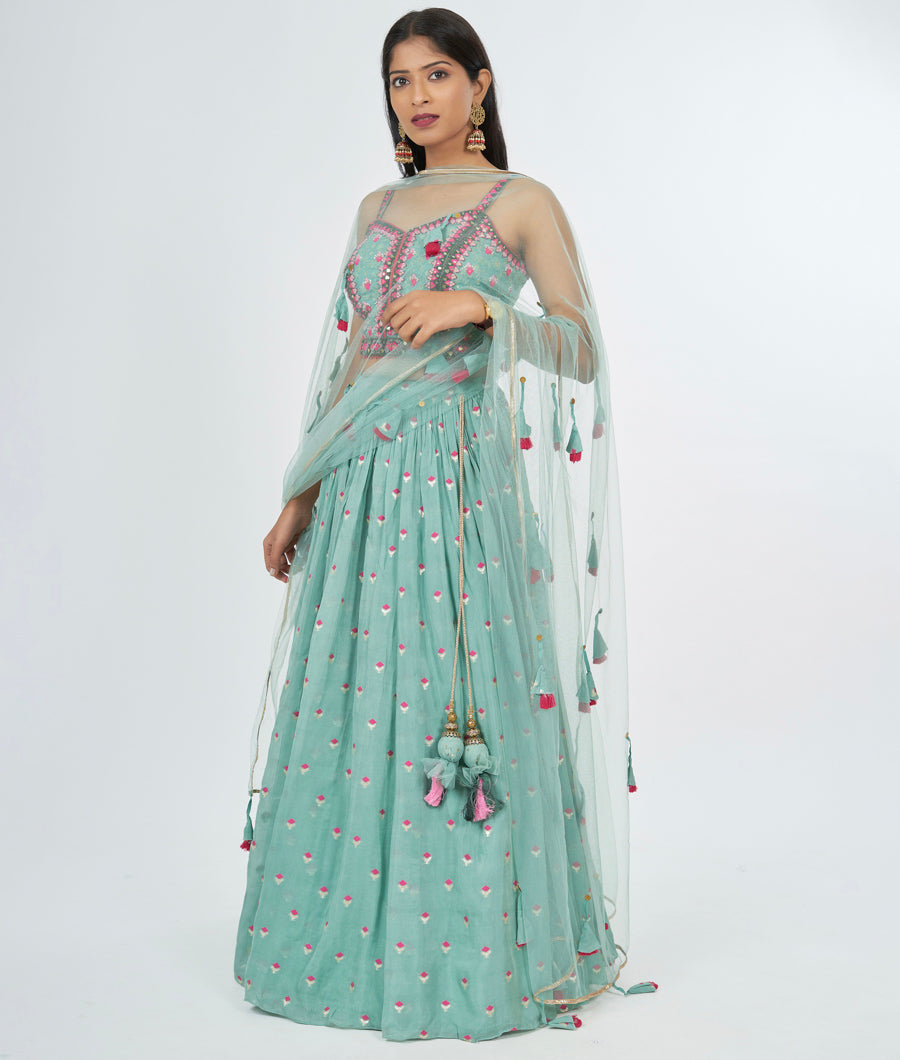 Green Lehenga - kaystore.in