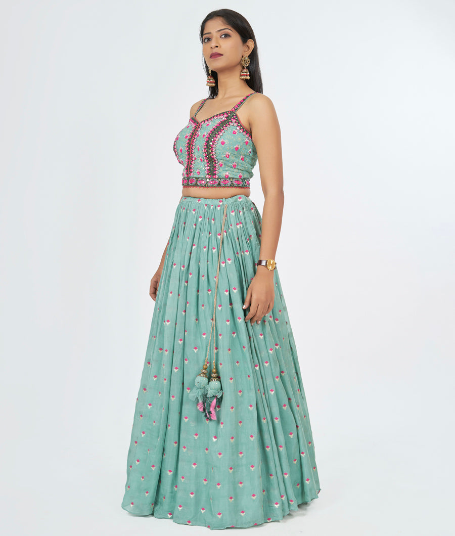 Green Lehenga - kaystore.in