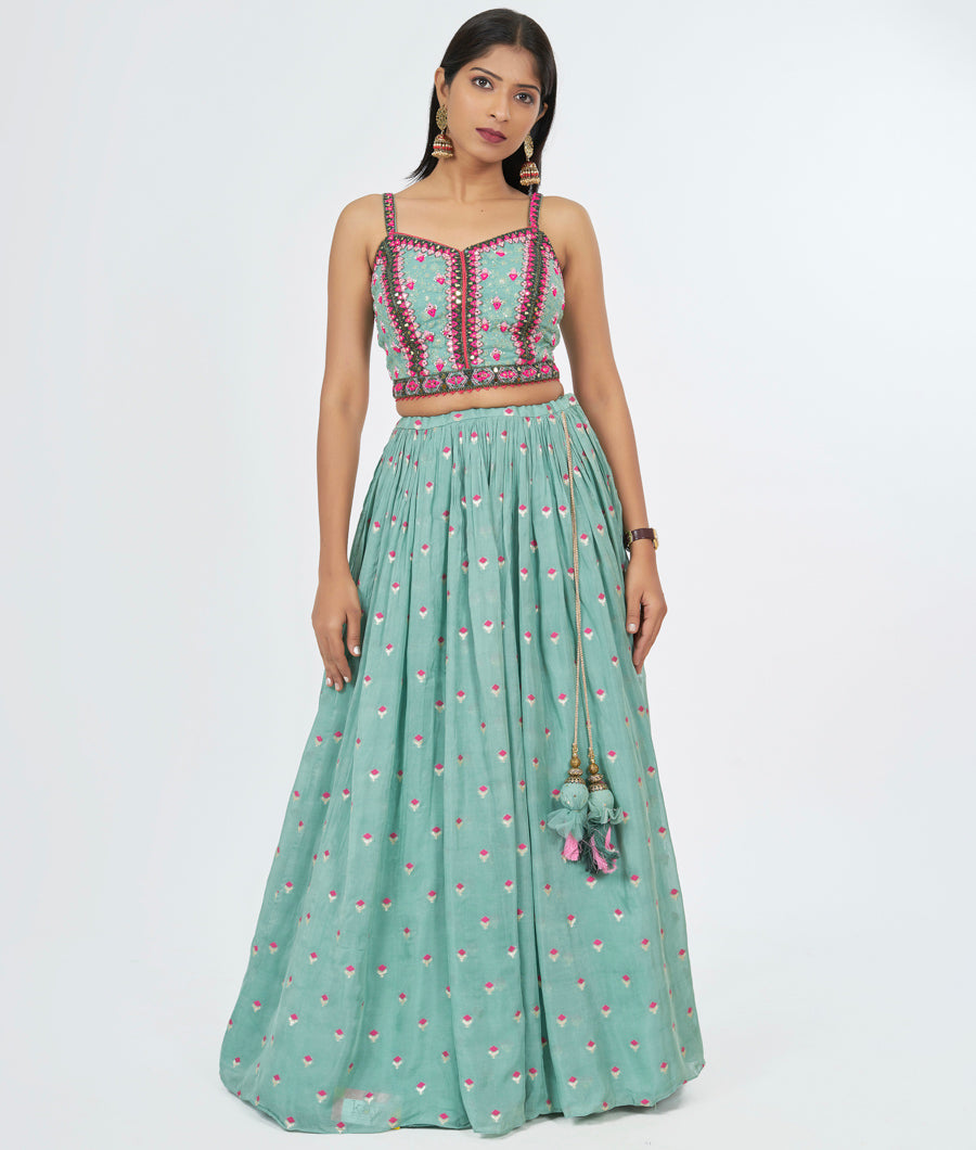 Green Lehenga - kaystore.in