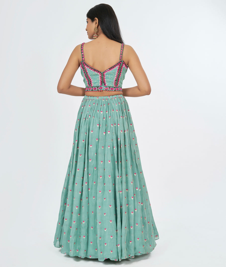 Green Lehenga - kaystore.in