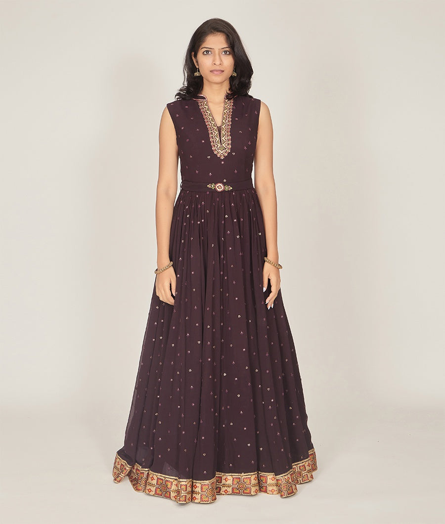 Wine Salwar Kameez - kaystore.in