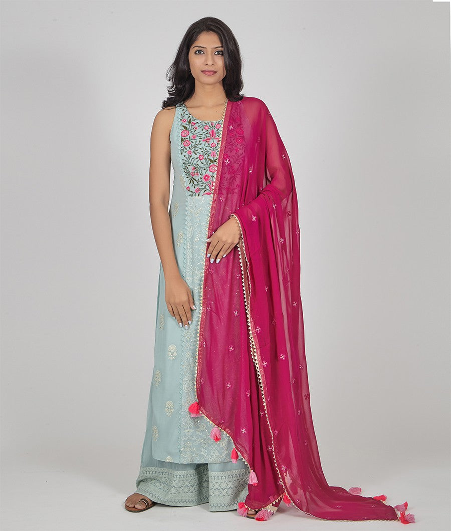 Sea Green Salwar Kameez - kaystore.in