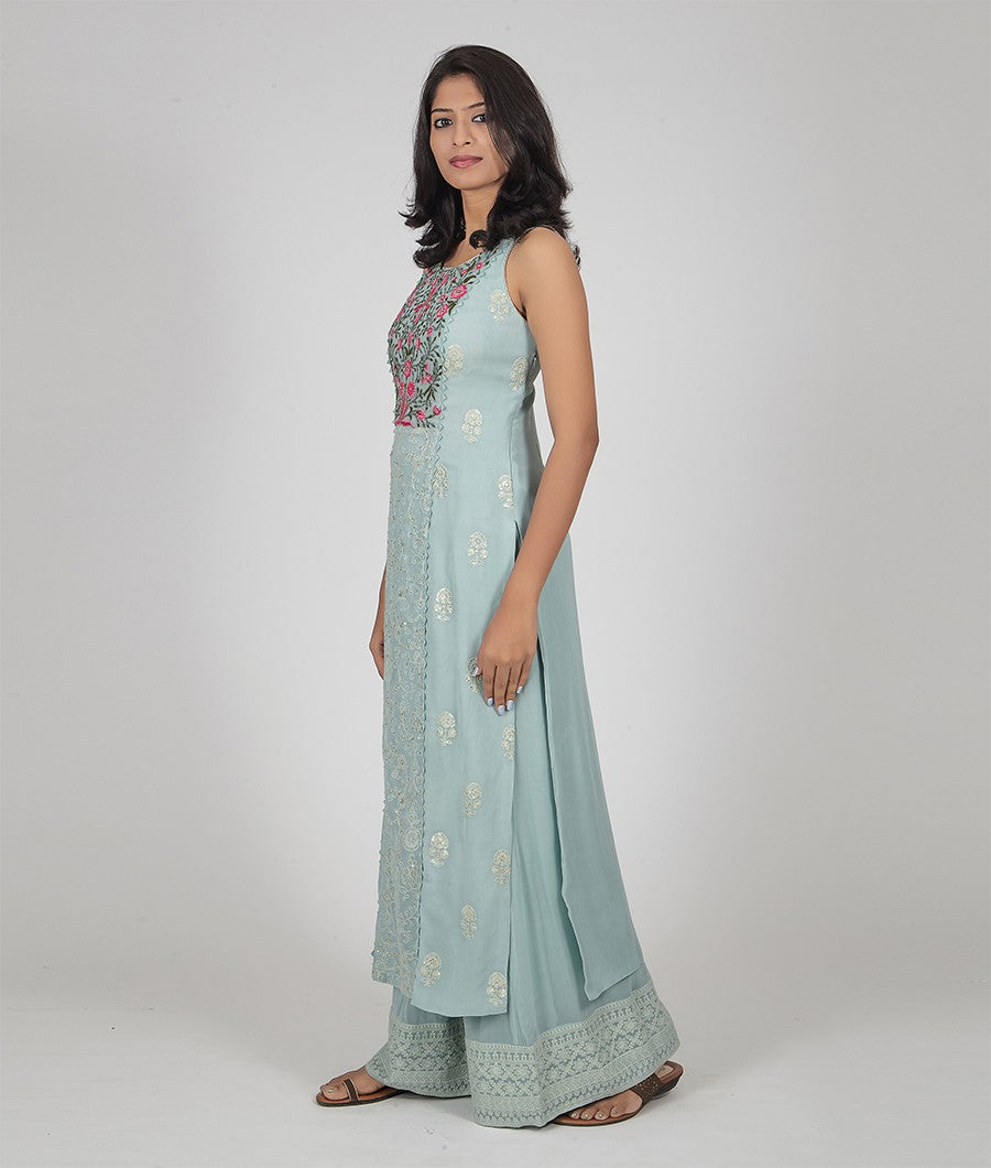 Sea Green Salwar Kameez - kaystore.in