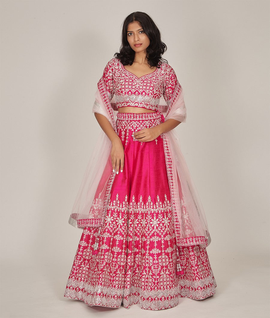 Rani Rawsilk Lehenga - kaystore.in