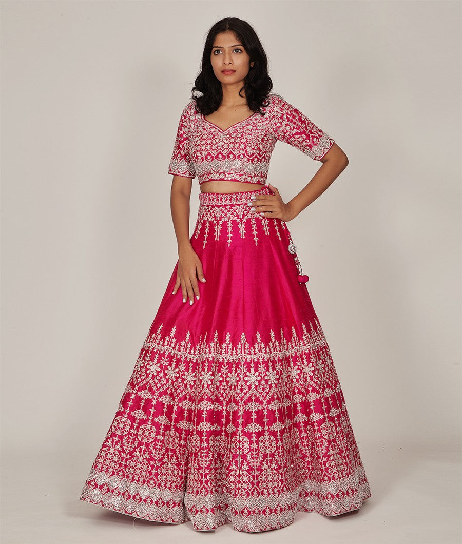 Rani Rawsilk Lehenga - kaystore.in