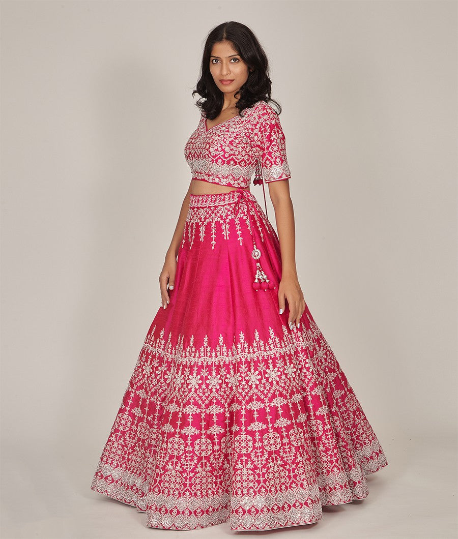 Rani Rawsilk Lehenga - kaystore.in