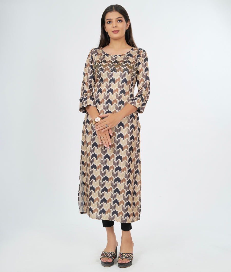 Cream Kurti - kaystore.in