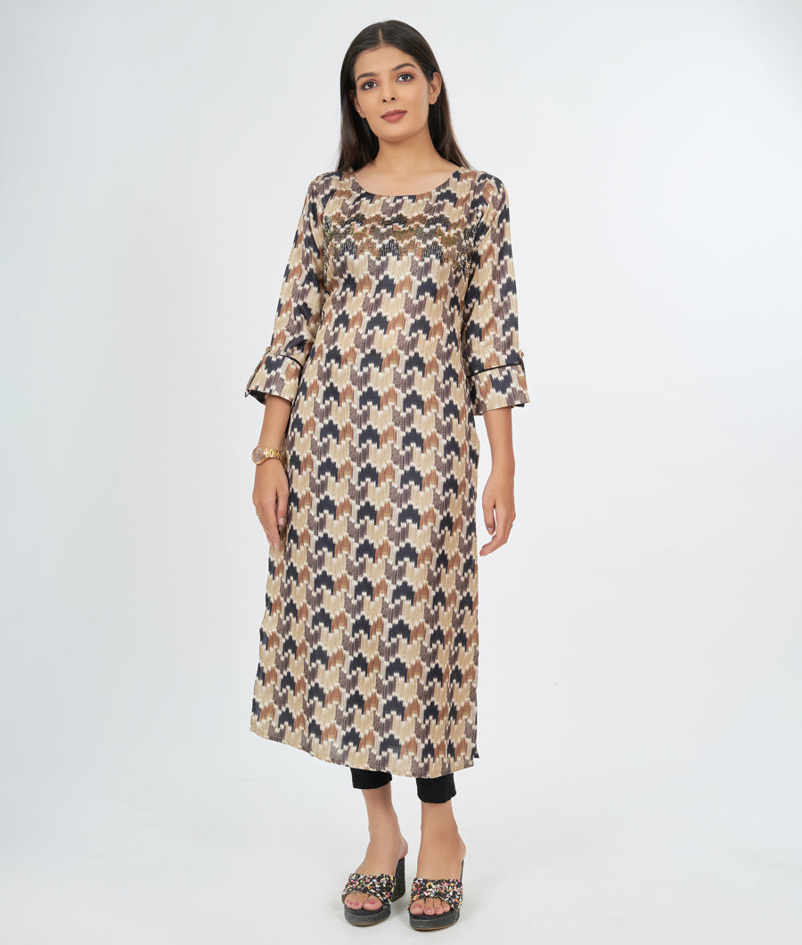 Cream Kurti - kaystore.in