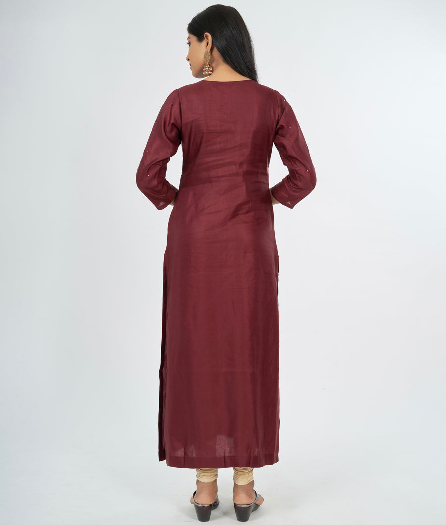 Maroon Kurti - kaystore.in