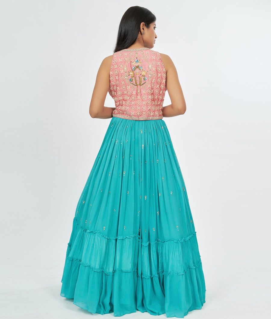 Rama Blue Lehenga - kaystore.in