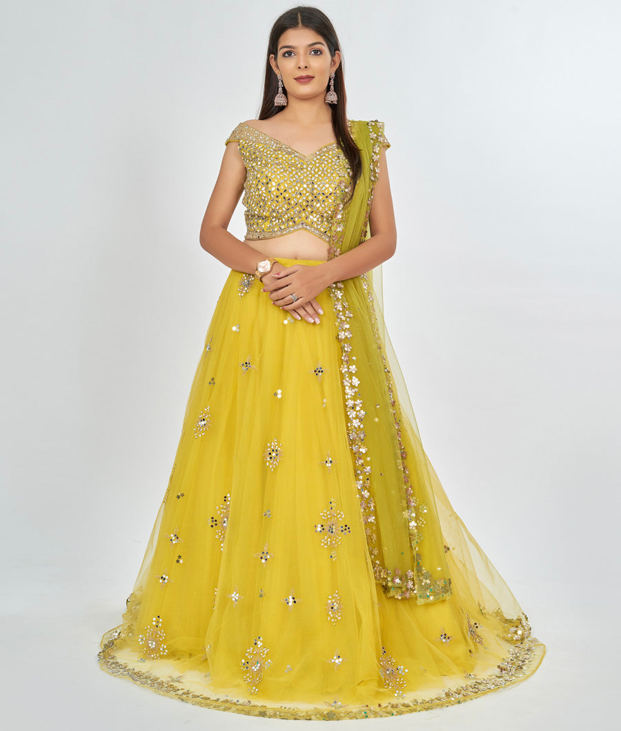 Yellow Lehenga - kaystore.in