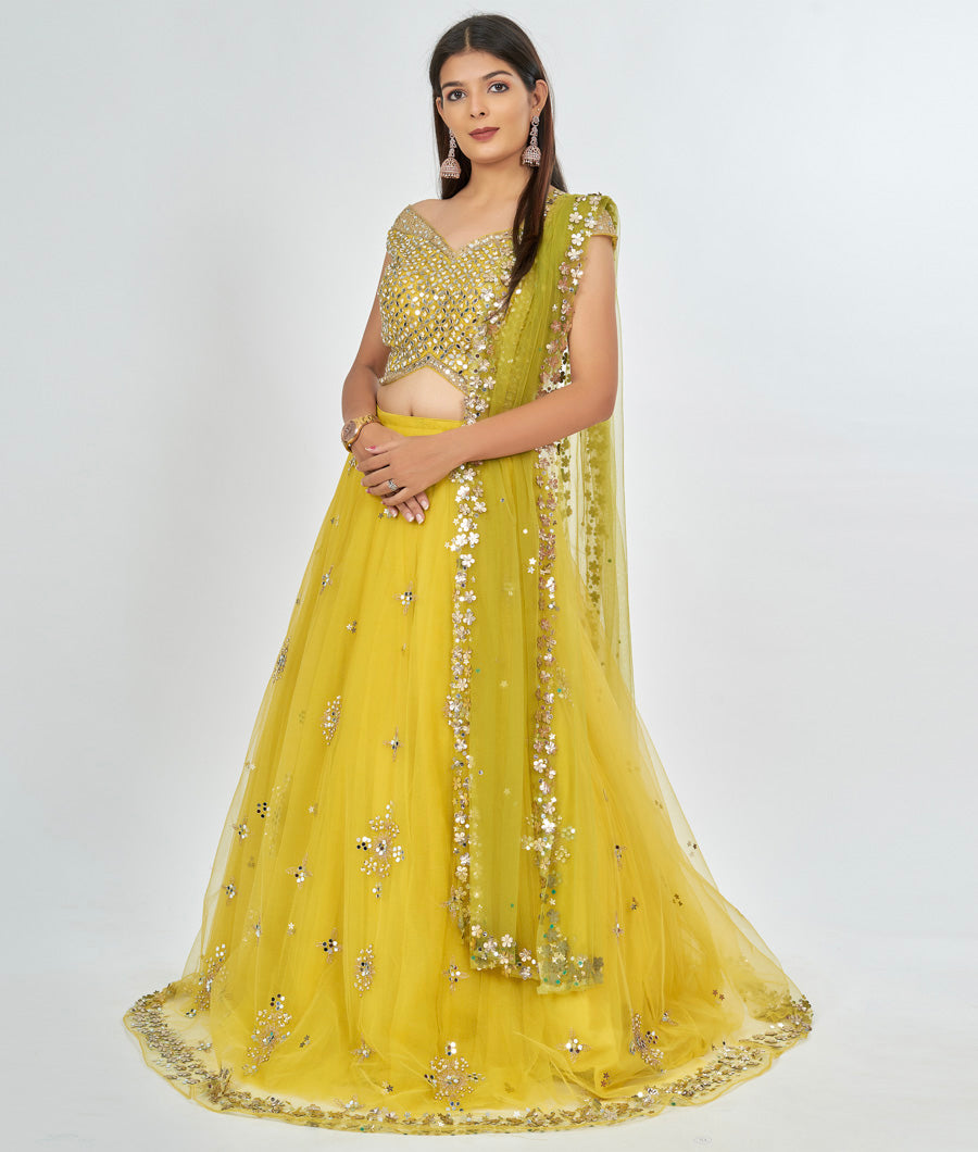 Yellow Lehenga - kaystore.in